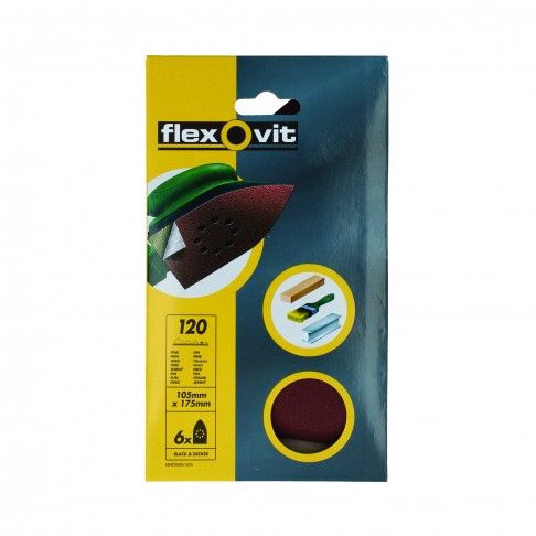Lixa Velcro Triangular Grão 120 105x175mm 6un Lixa Velcro Triangular Grão 120 105x175mm 6un