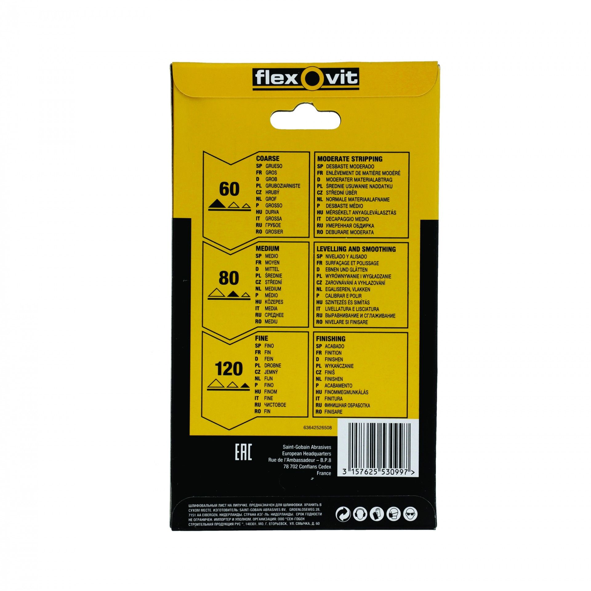 Lixa Velcro Triangular Grão Srt 95x145mm 6un