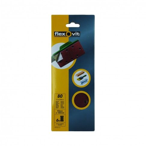 Lixa Velcro Grão 80 93x185mm 6un Lixa Velcro Grão 80 93x185mm 6un