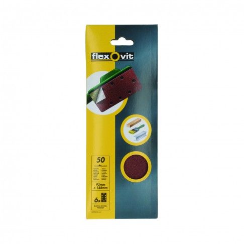 Lixa Velcro Grão 50 93x185mm 6un Lixa Velcro Grão 50 93x185mm 6un