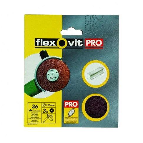 Disco De Lixar Grão 36 115mm 3 Un Disco De Lixar Grão 36 115mm 3 Un