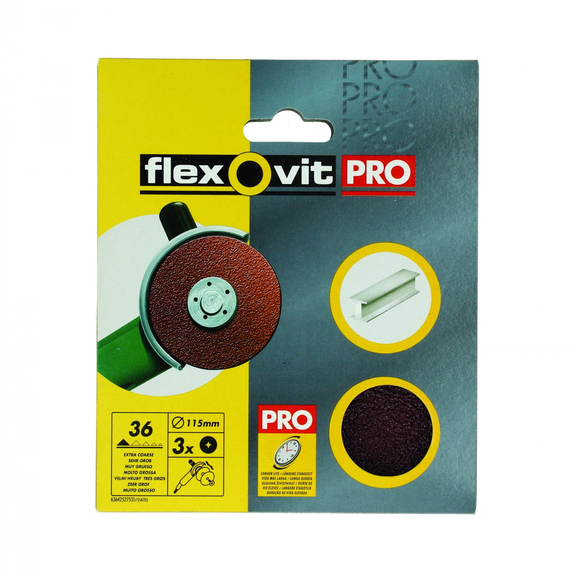 Disco De Lixar Grão 36 115mm 3 Un