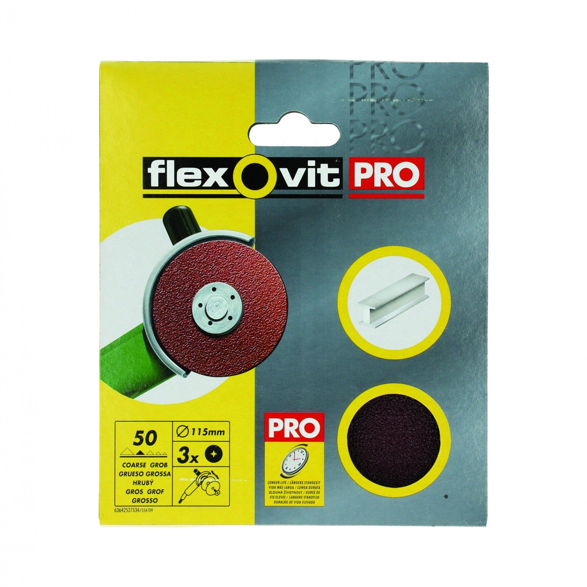 Disco De Lixar Grão 50 115mm 3un