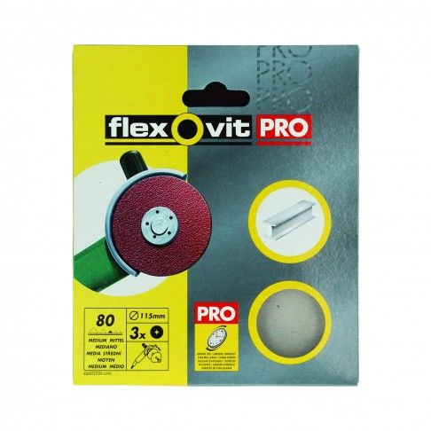 Disco De Lixar Grão 80 115mm 3 Un Disco De Lixar Grão 80 115mm 3 Un