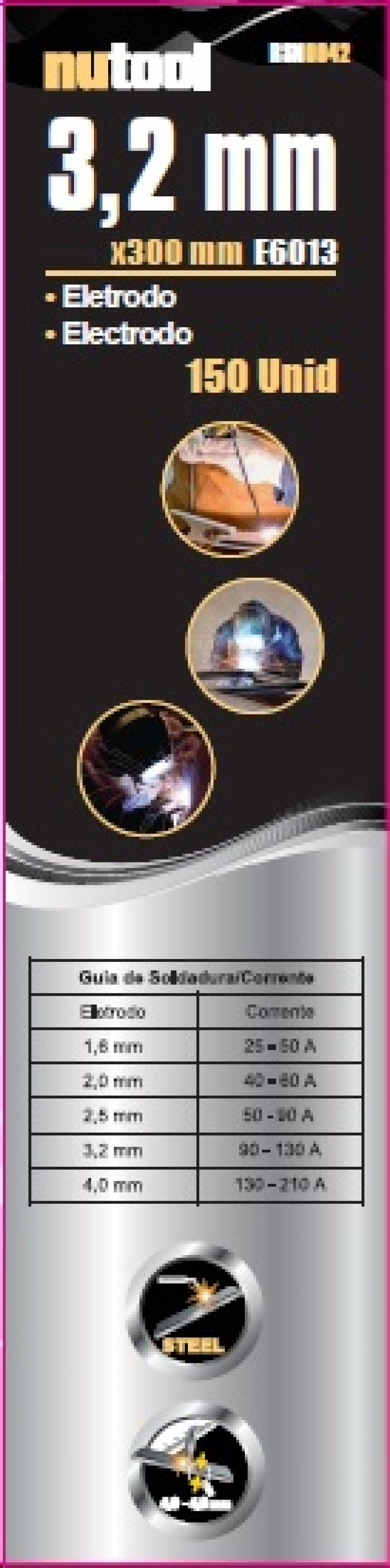 ELETRODOS SOLDAR 3,2MM 150UN