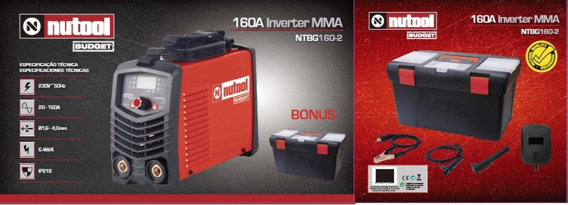 Inverter Soldadura 160 Amperes Dig+Mala
