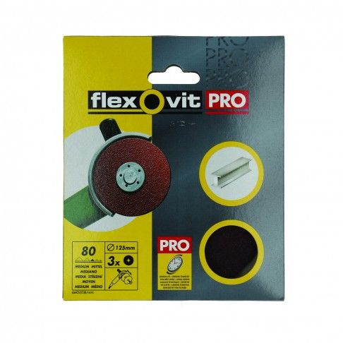 Disco De Lixar Grão 80 125mm 3 Un Disco De Lixar Grão 80 125mm 3 Un