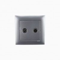 Tomada R-Tv Estrela Logus 90 Alumnio