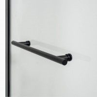 Cabine Duche Ibiza Transparente Alumínio Preta 120x80cm Cabine Duche Ibiza Transparente Alumínio Preta 120x80cm