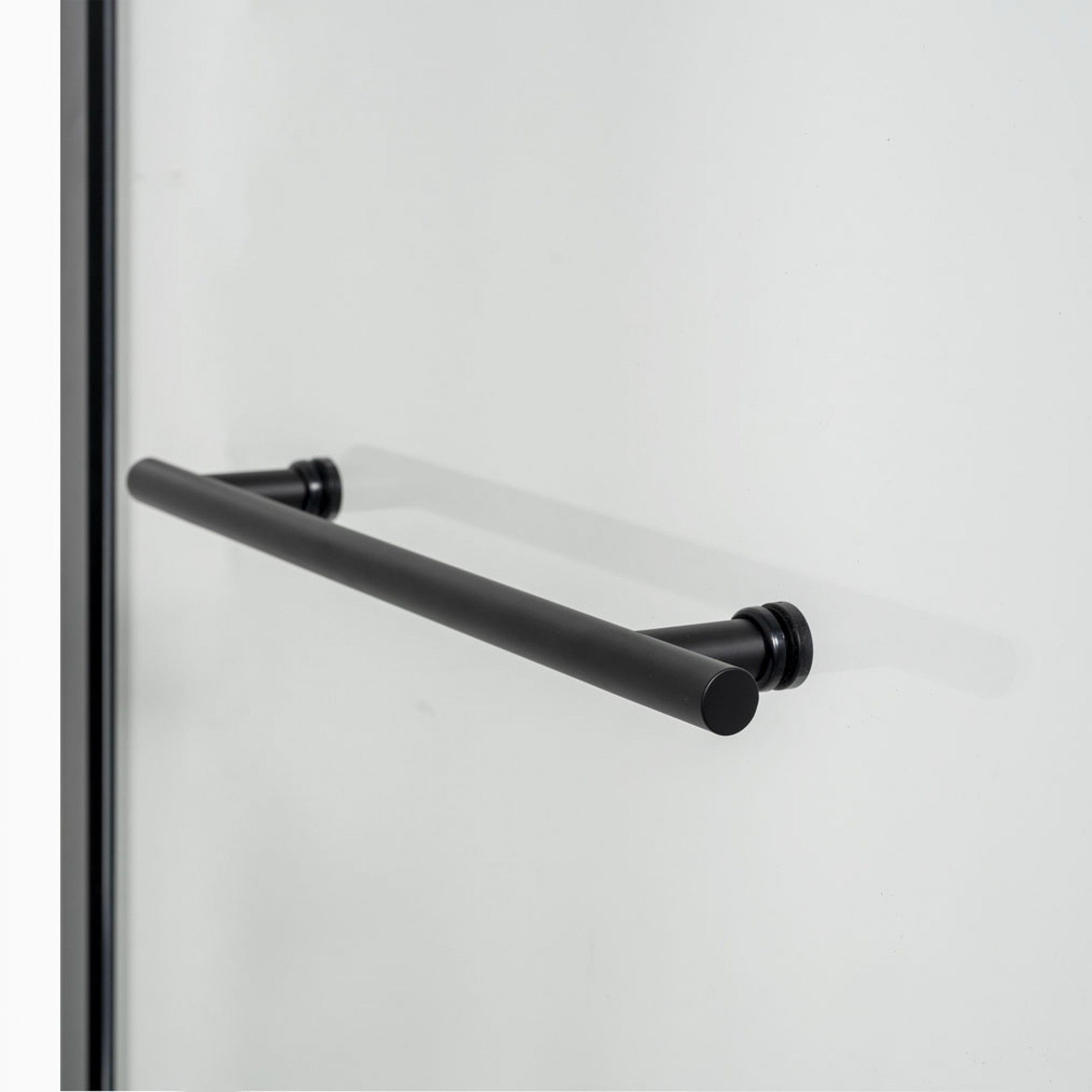 Cabine Duche Ibiza Transparente Alumínio Preta 120x80cm