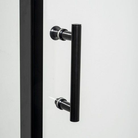 Cabine Duche Ibiza Transparente Alumínio Preta 120x80cm Cabine Duche Ibiza Transparente Alumínio Preta 120x80cm