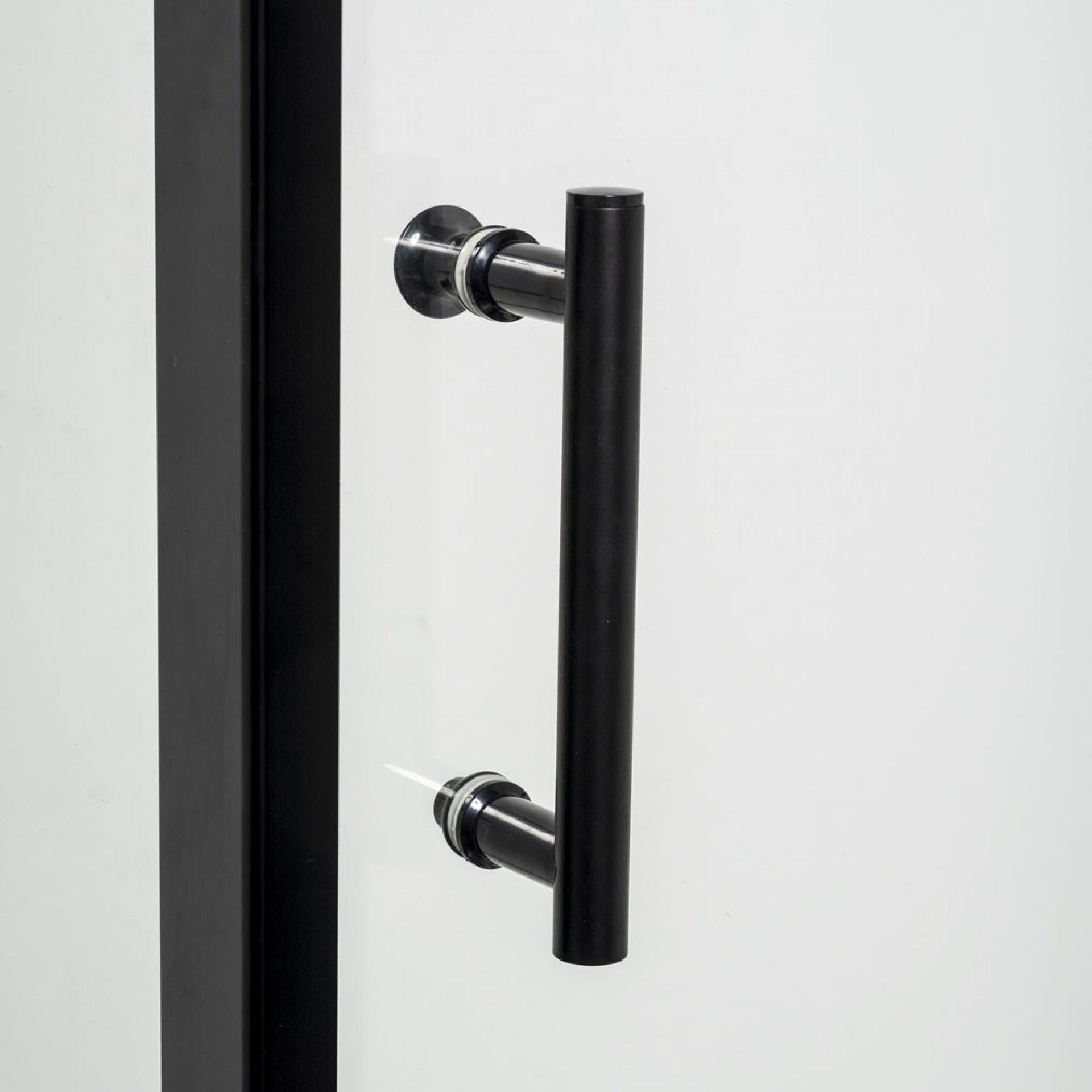 Cabine Duche Ibiza Transparente Alumínio Preta 120x80cm