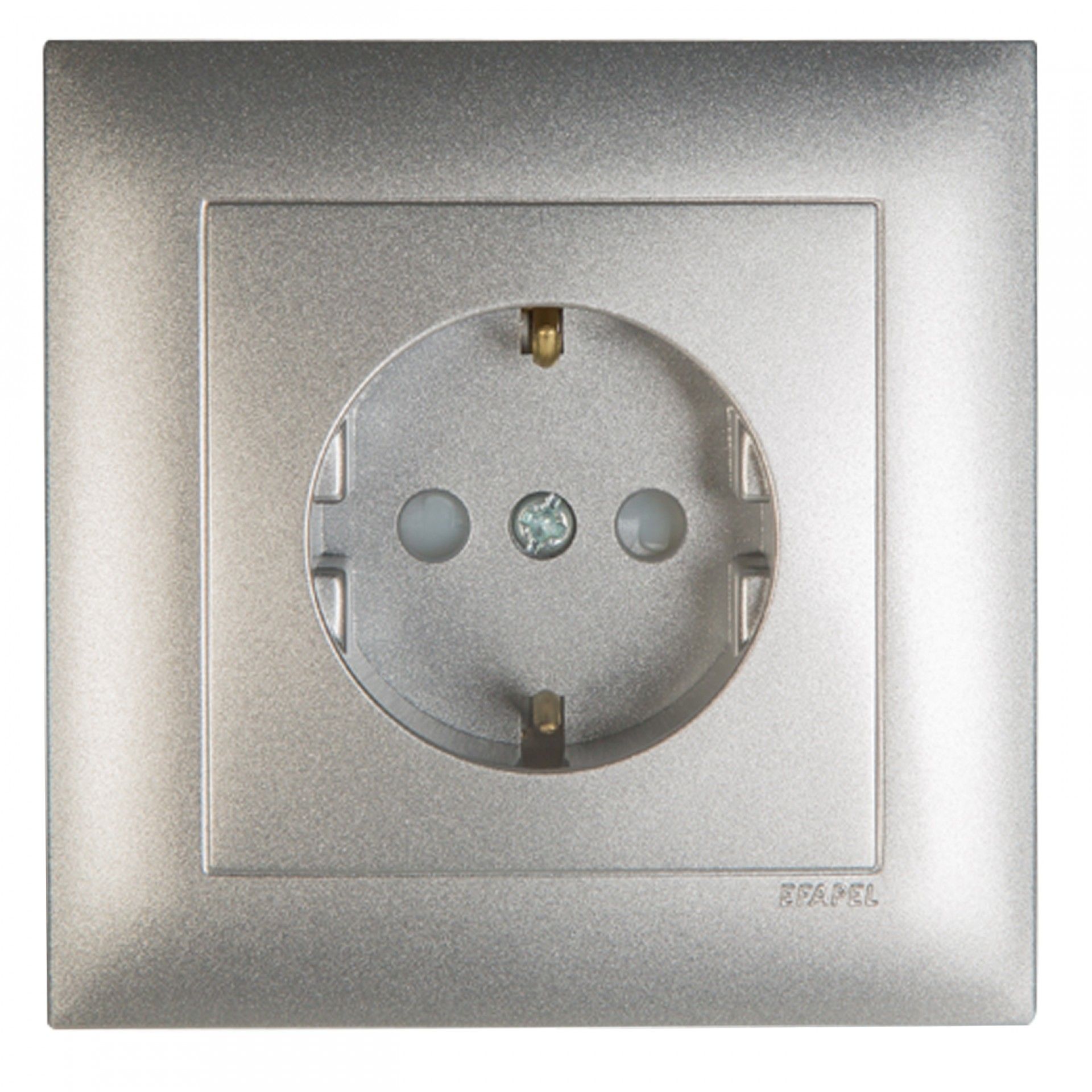 Tomada Schuko Monob C/Obt Logus 90 Alumínio