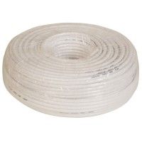 Cabo Coaxial Rg 6 Branco 100m Cabo Coaxial Rg 6 Branco 100m