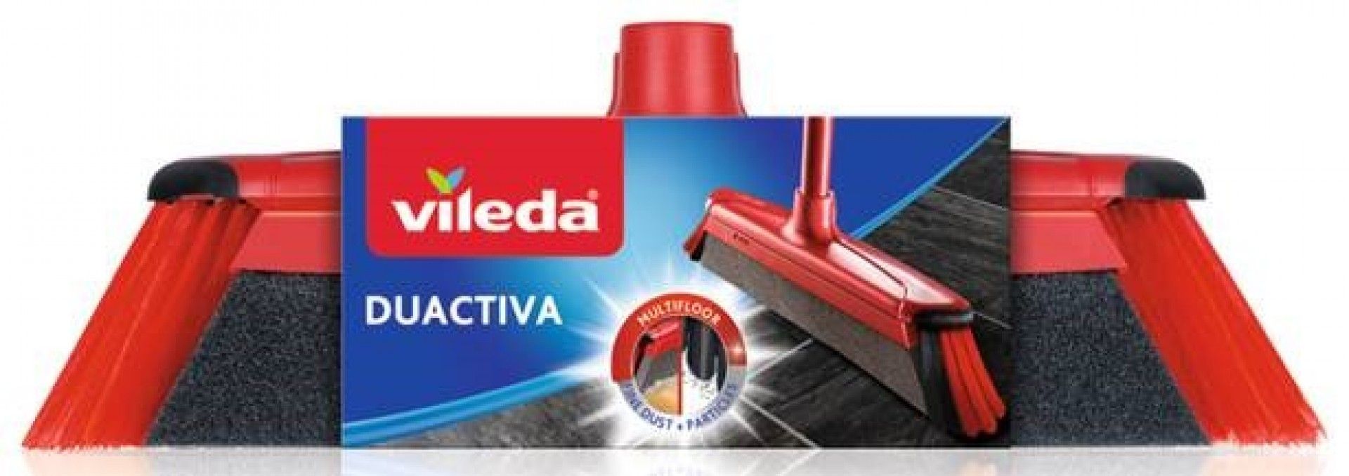 Vassoura Duactive Parquet com Cabo VILEDA