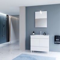 CONJUNTO VALENCIA 80CM MOVEL+LAVATORIO BRANCO CONJUNTO VALENCIA 80CM MOVEL+LAVATORIO BRANCO