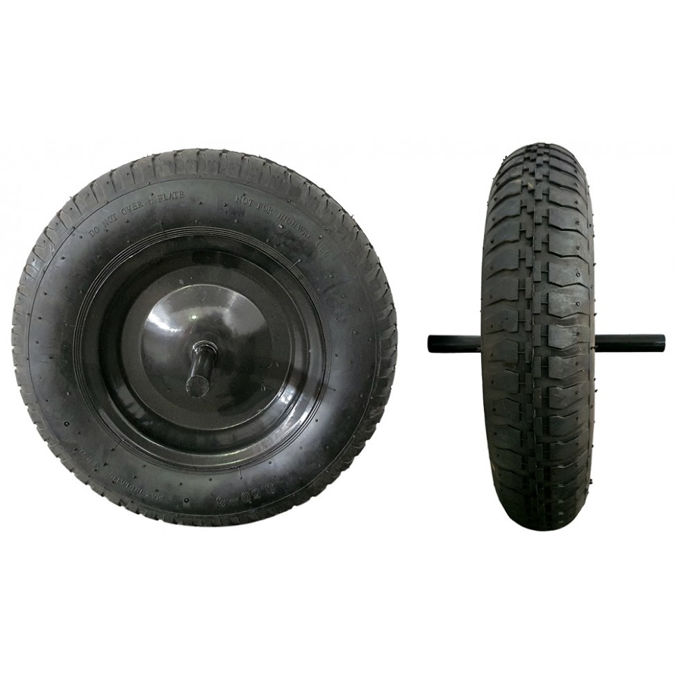 Roda Pneum�tica paraCarro M�o Eixo Grande