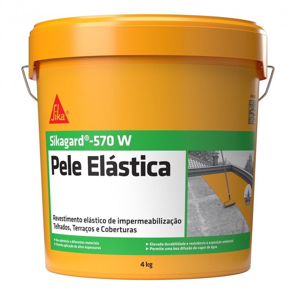 Sikagard 570w Pele El�stica  Cinza 4kg
