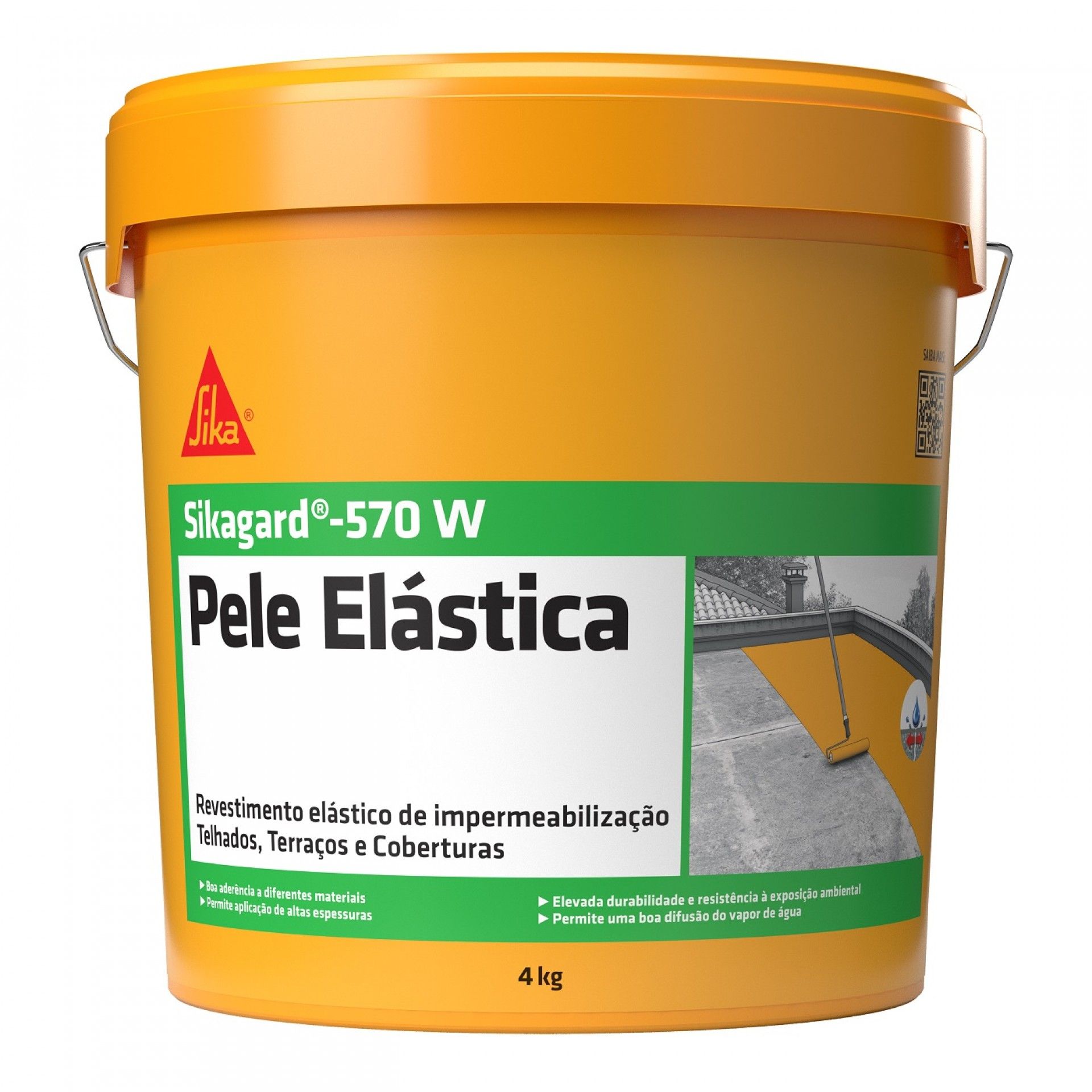 Sikagard 570w Pele Elástica Telha 4kg