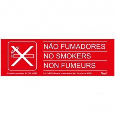 Sinaltica Autocolante "Proibido Fumar"