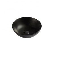 Lavatório Redondo Cerâmico 40x40x11.5cm Preto Lavatório Redondo Cerâmico 40x40x11.5cm Preto