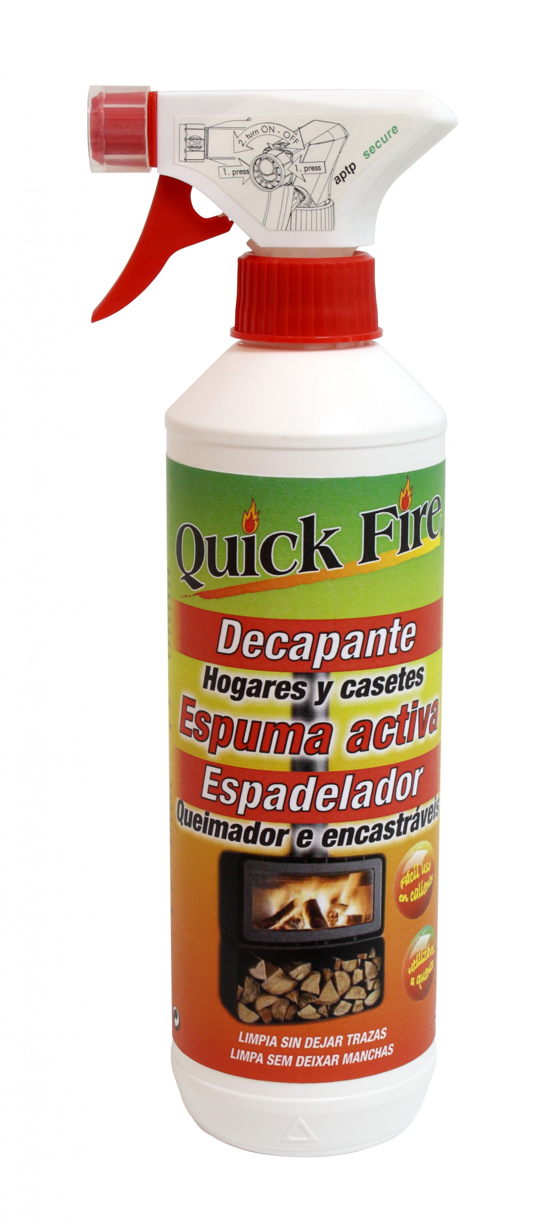 Espuma Decapante Limpa Vidros Pistola 500ml