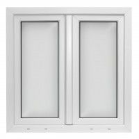 Janela 2 Folhas Pvc 100x100cm Branco