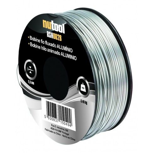 Bobine Fio Fluxado 0,8mm Alum 450g Bobine Fio Fluxado 0,8mm Alum 450g