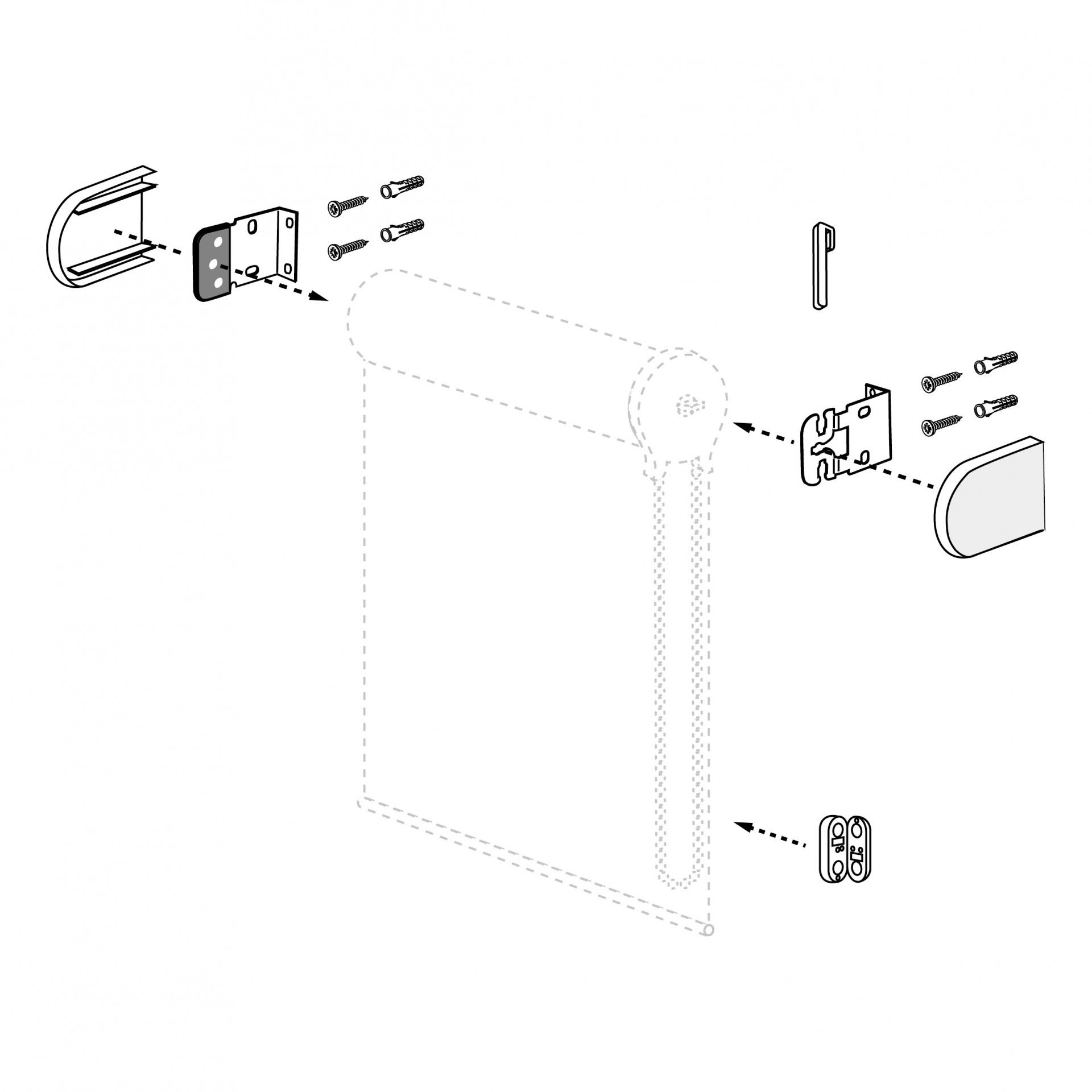 Suportes Estore 2 unidades