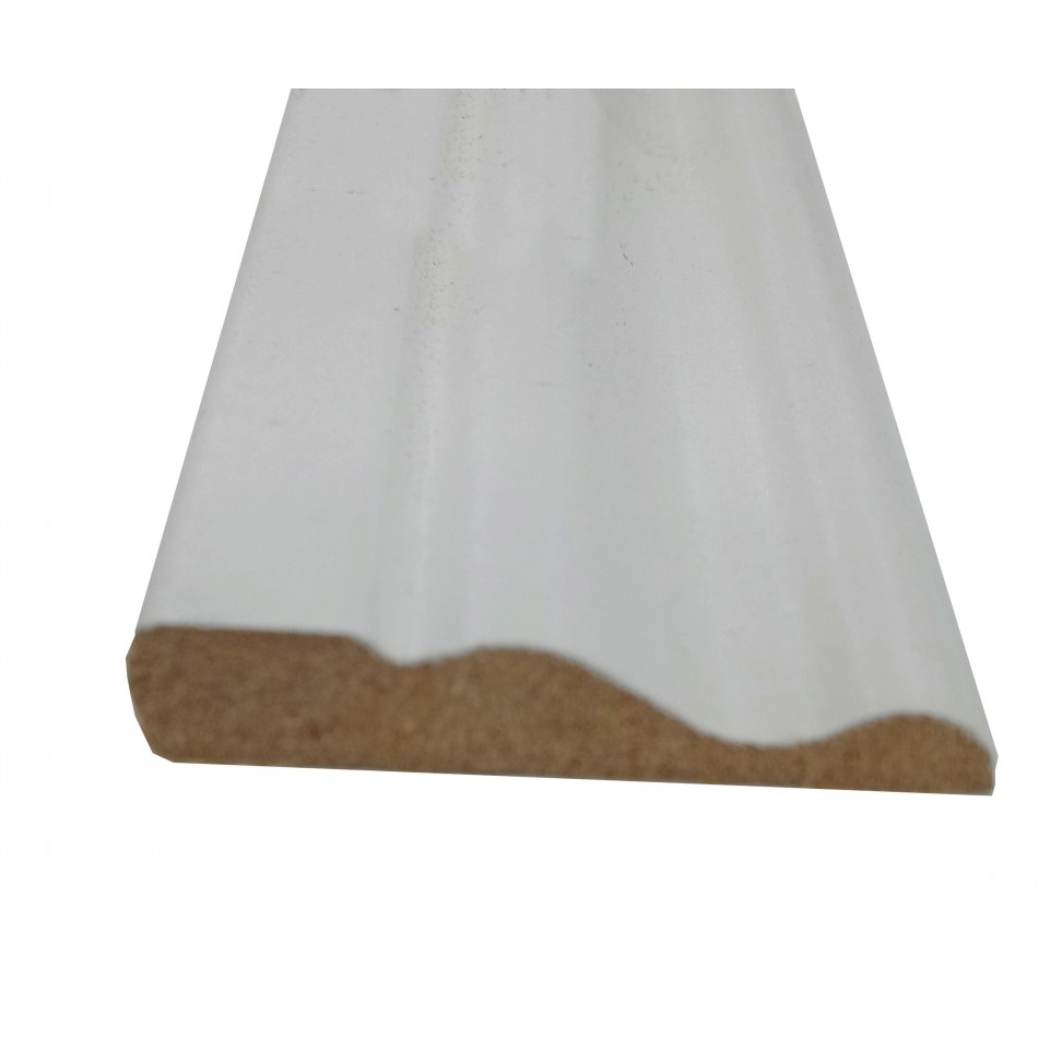 Perfil MDF GuarnI��o 45x9x240cm Branco