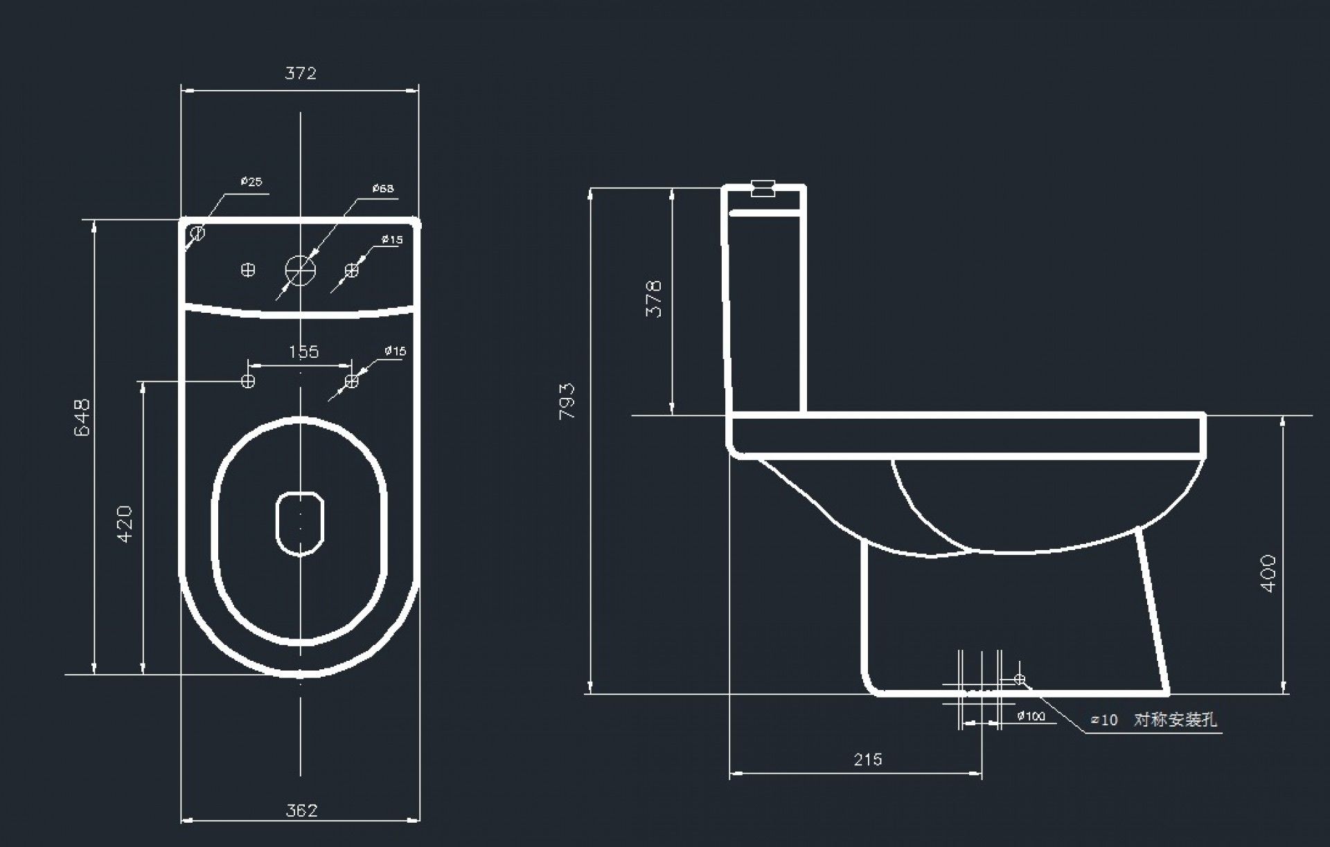 Pack Wc Nápoles Sanita, Cisterna e Tampa