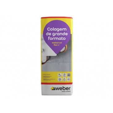 CIMENTO COLA webercol FLEX L+ CINZA 25KG