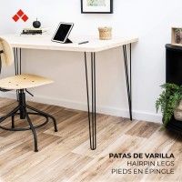 Perna Aço Base Redondo 70x10x10 Preta Perna Aço Base Redondo 70x10x10 Preta