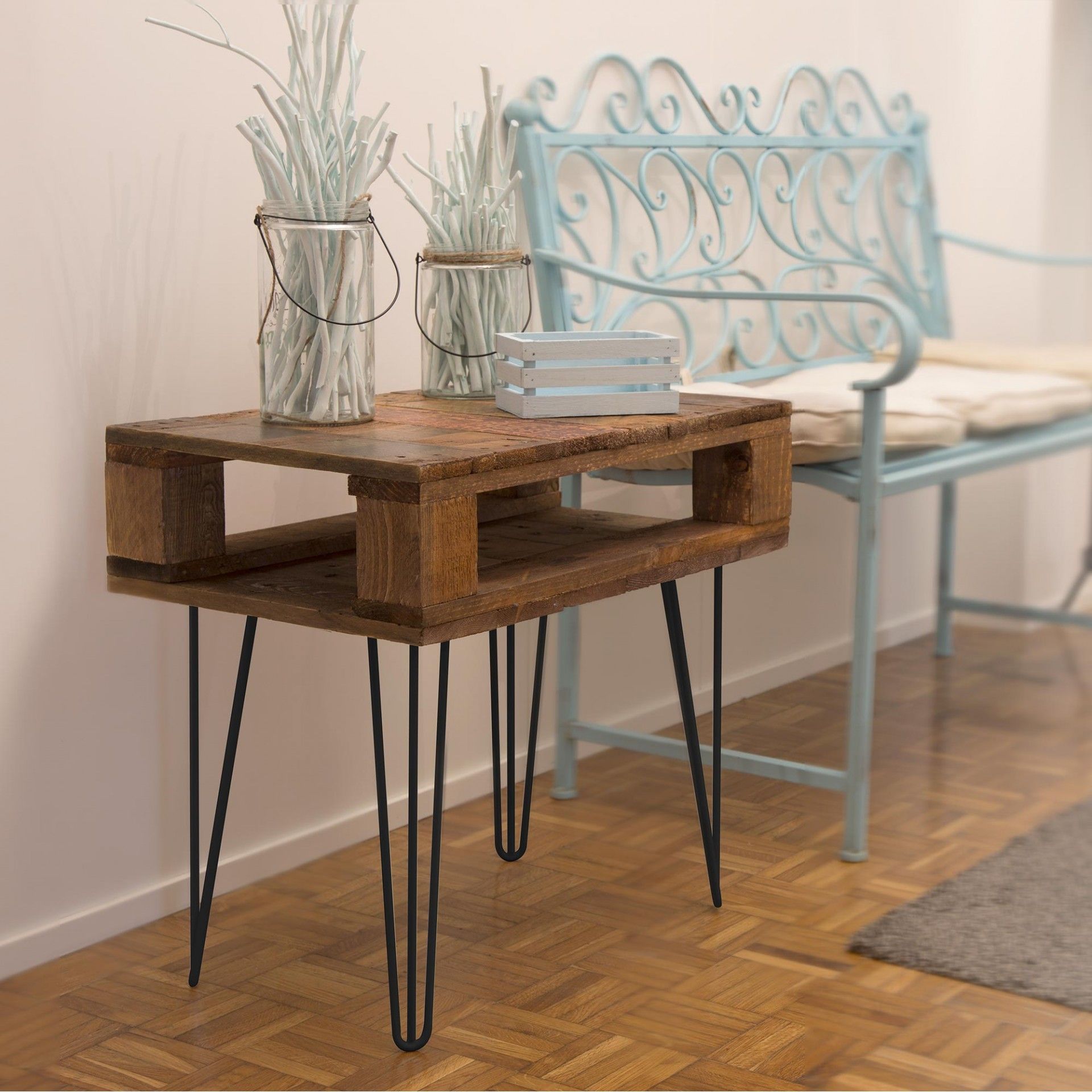 Perna Aço Base Redondo 40x10x10 Preta