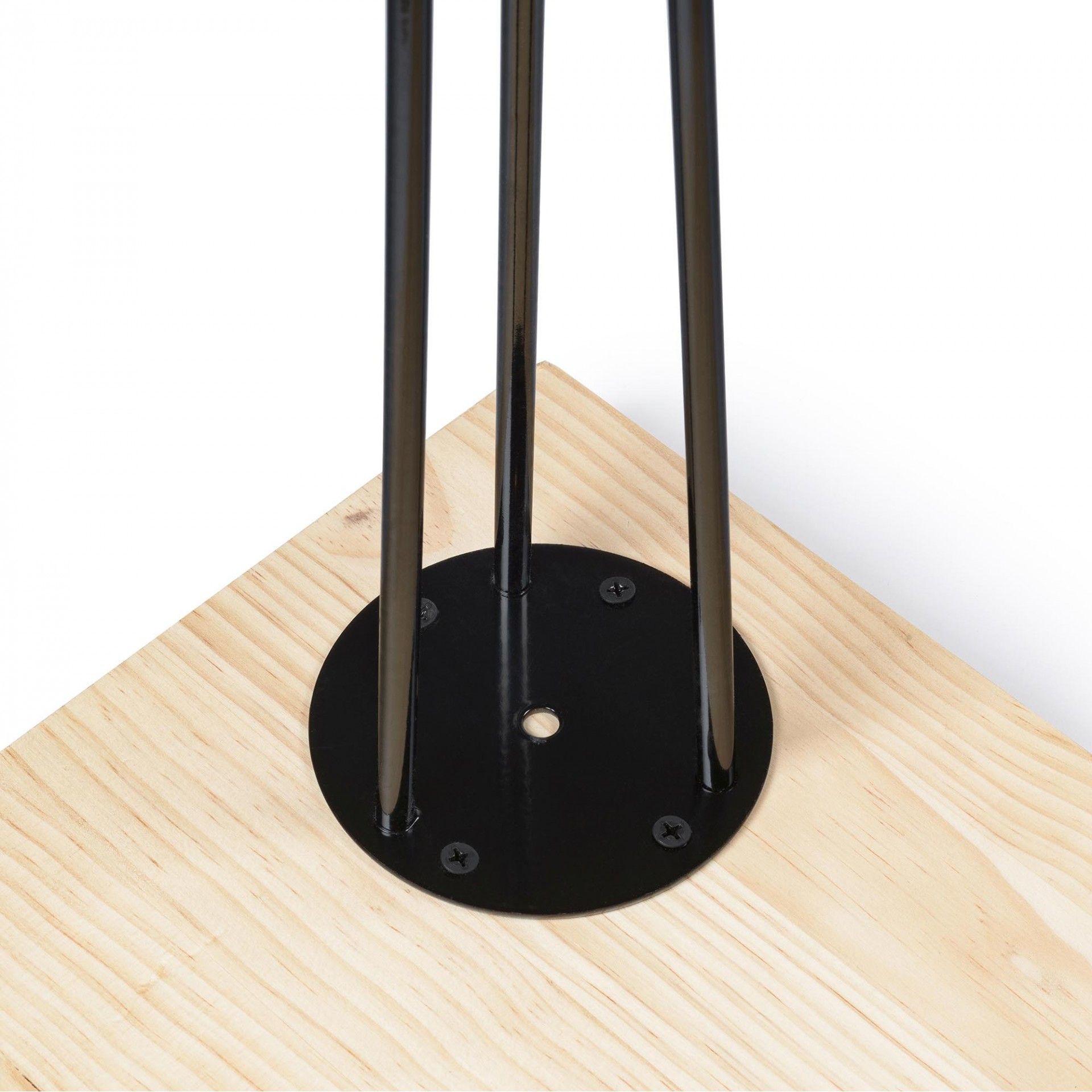 Perna Aço Base Redondo 40x10x10 Preta