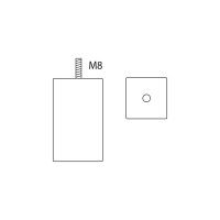 P Madeira Quadrado 50x50mm