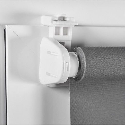 Estore Clip&Fix Translcido 150x180cm Cinza