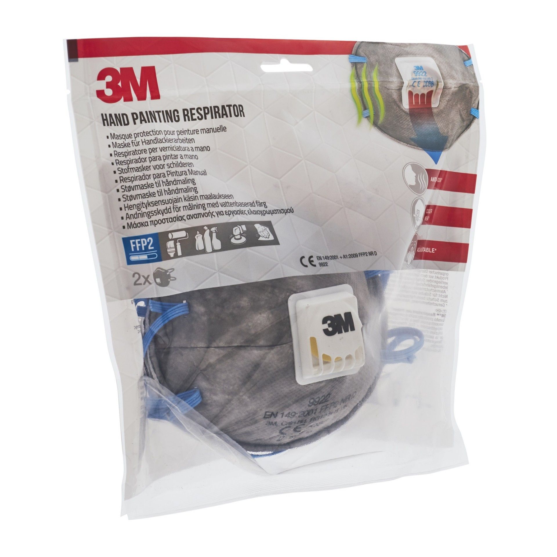 Máscara Pintura Ffp2 (Água)/Odores 2un