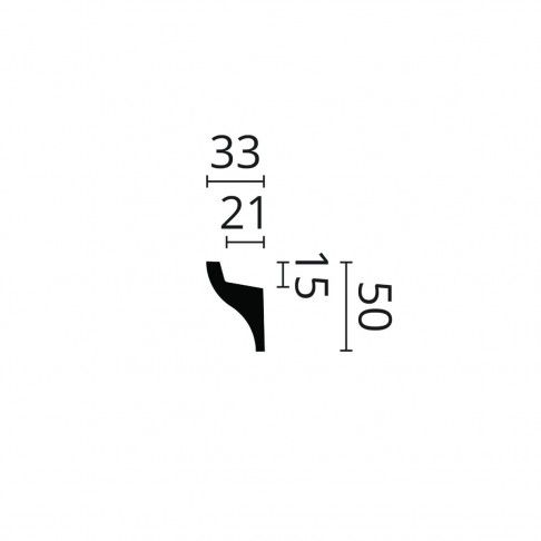 Sanca P/ Luz Il3 50x33mm 2m Sanca P/ Luz Il3 50x33mm 2m