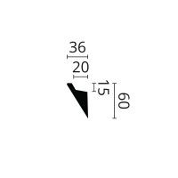 Sanca P/ Luz Il4 60x36mm 2m Sanca P/ Luz Il4 60x36mm 2m
