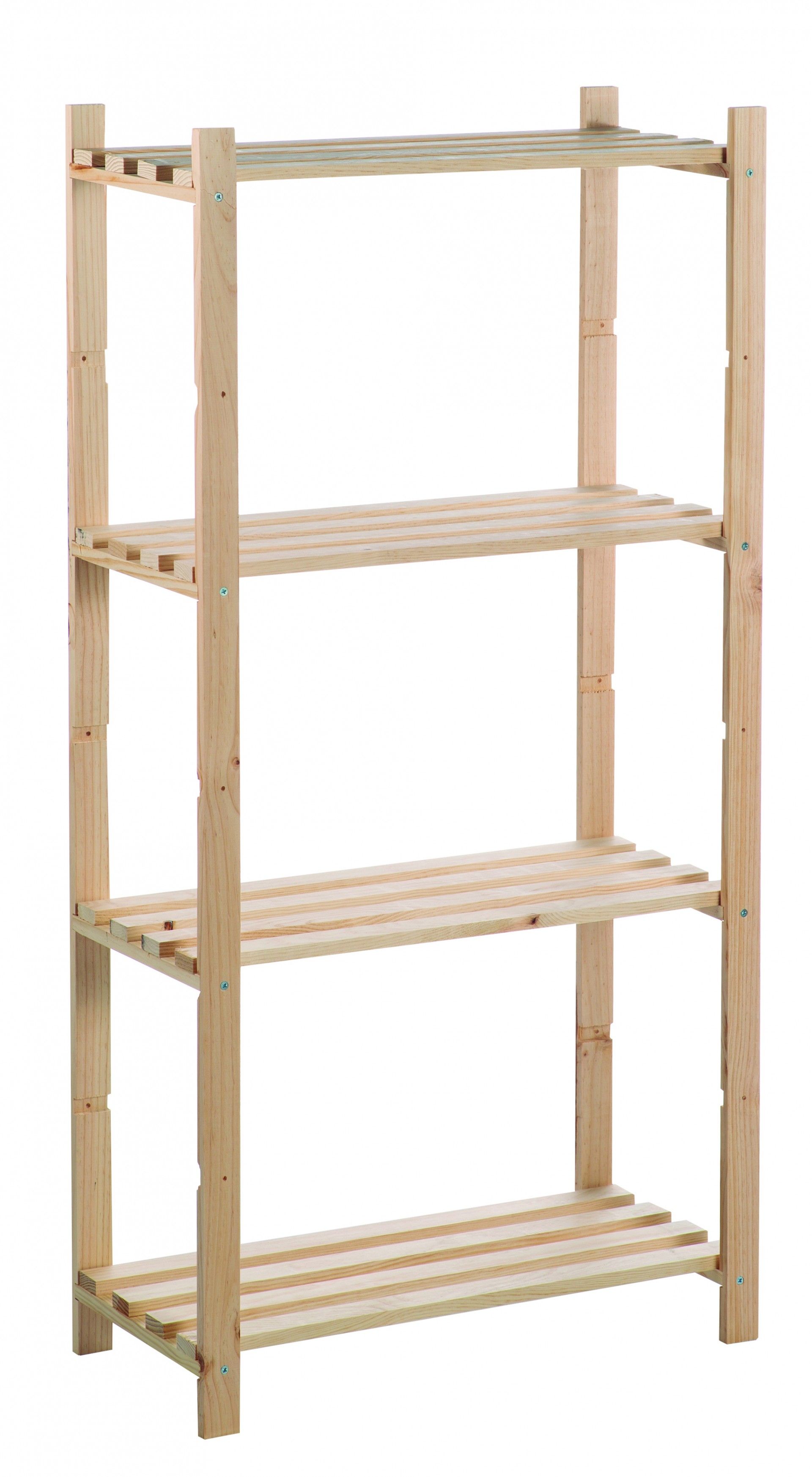 Estante Pinho 4 prateleiras 1315x300x650mm