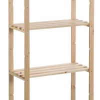 Estante Pinho 4 prateleiras 1315x300x650mm Estante Pinho 4 prateleiras 1315x300x650mm