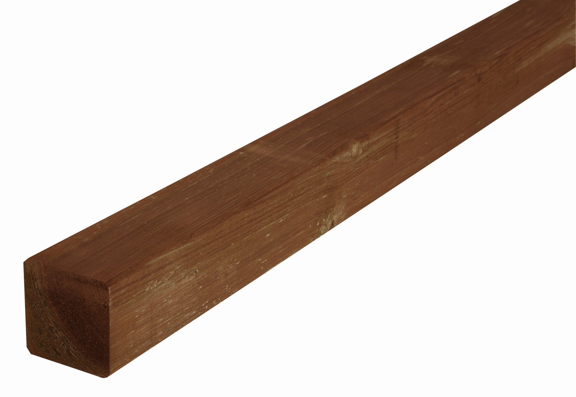 Poste Quadrado 7x7x180cm Castanho