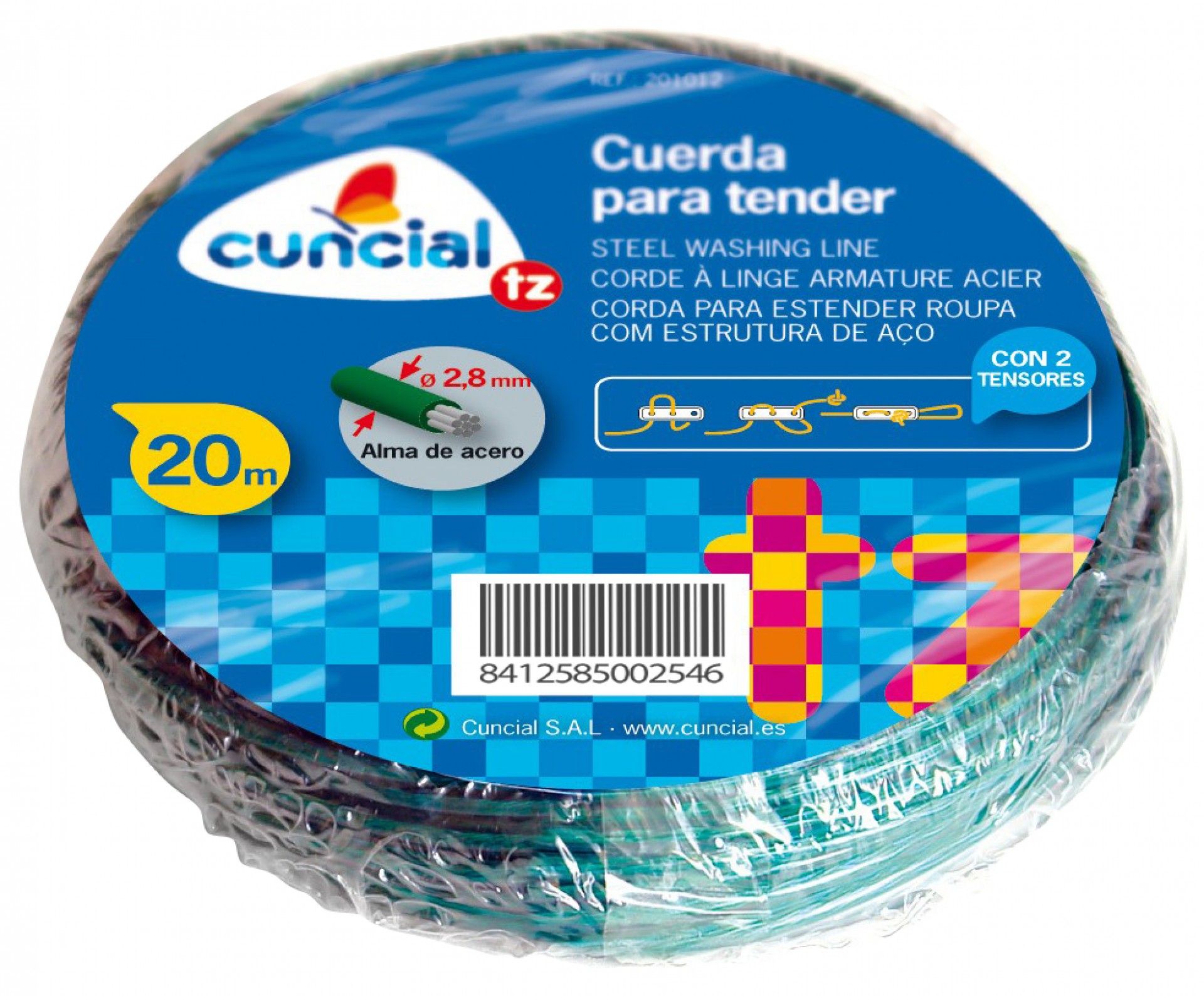 Corda De Aço Revestida 20m