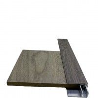 Perfil Remate + Base 250x3x1 Cinza Y Perfil Remate + Base 250x3x1 Cinza Y