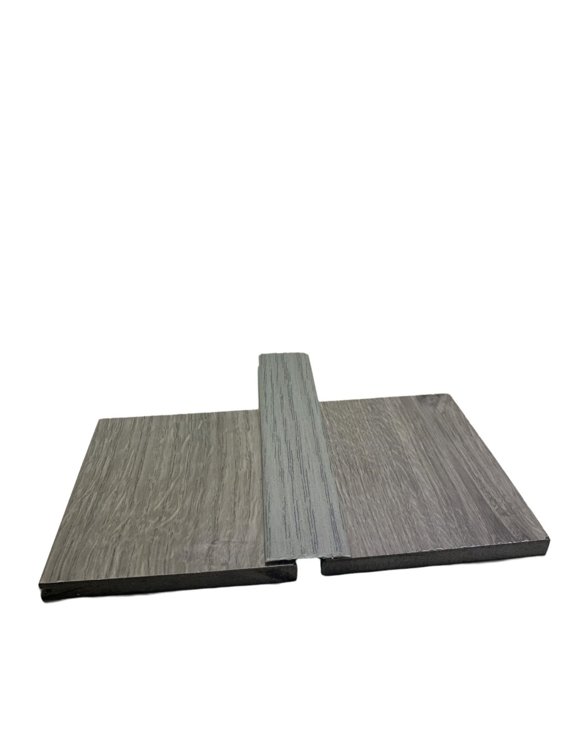 Perfil Transição Adesivo 90x3x0,3 Carvalho Cinza