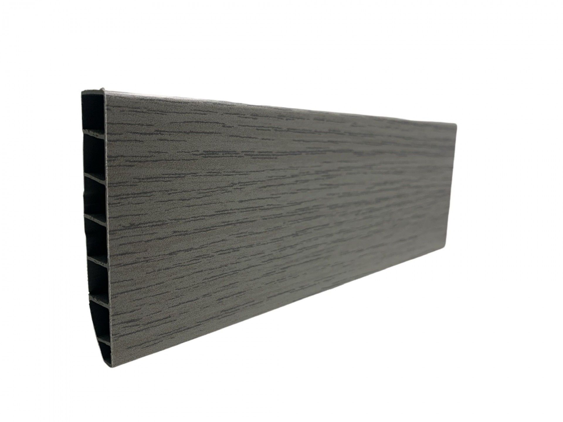 Rodapé PVC Alveolar Carvalho Cinza 2500x70x15
