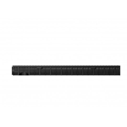 Canal PE-HD Preto com Grelha Metal Estampada Canal PE-HD Preto com Grelha Metal Estampada
