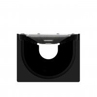 Canal PE-HD Preto com Grelha Metal Estampada Canal PE-HD Preto com Grelha Metal Estampada