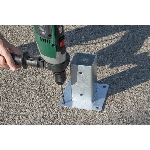 Base Metal P/ Poste 7x7cm Base Metal P/ Poste 7x7cm